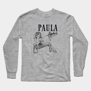 Paula Abdul // 80s Music // Black retro Long Sleeve T-Shirt